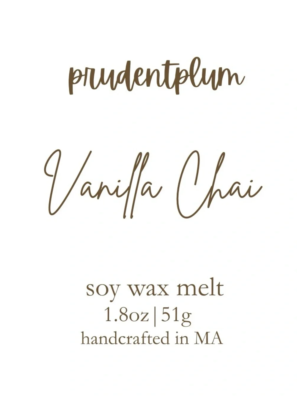 Handmade vanilla chai